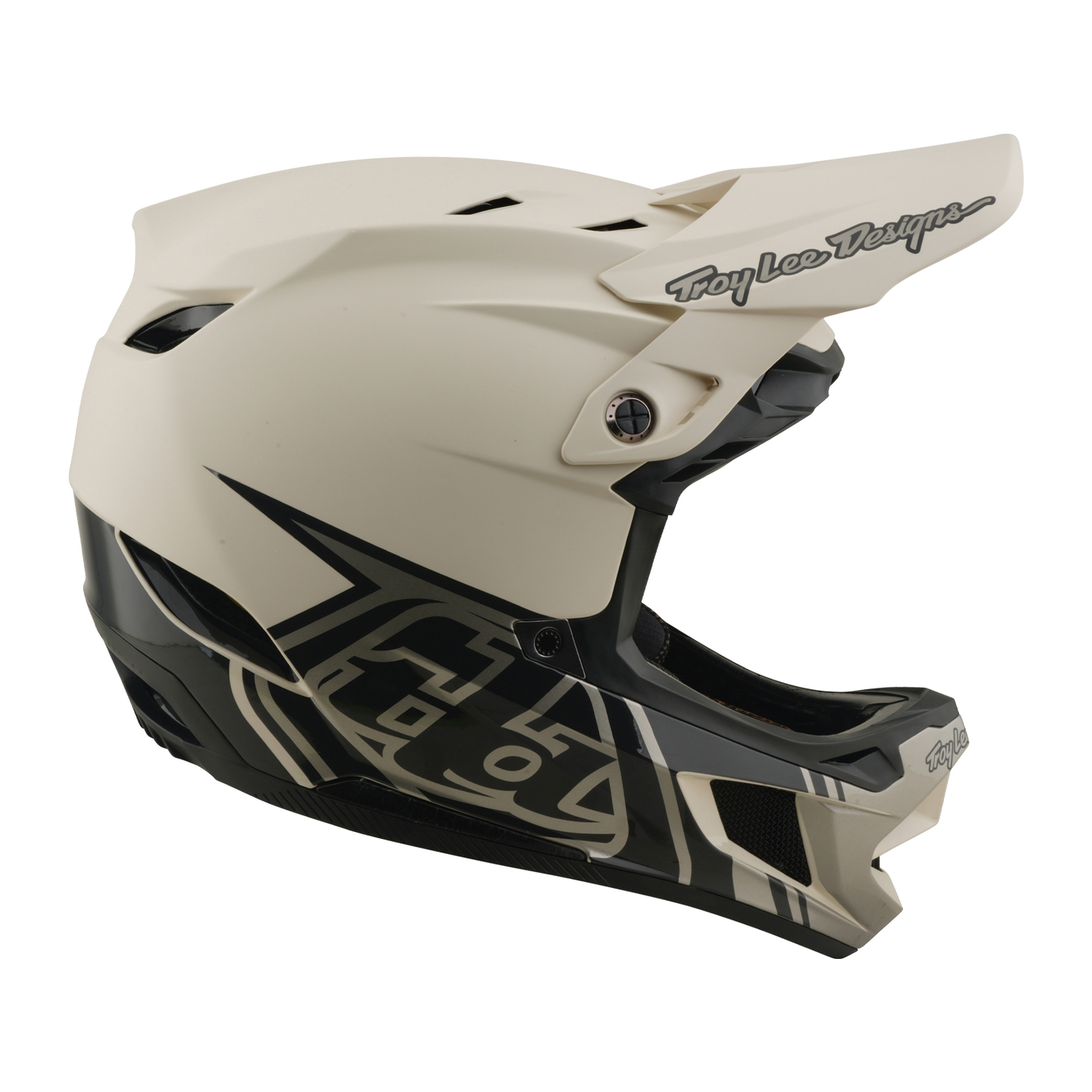 TROY LEE DESIGNS D4 COMPOSITE MIPS STEALTH PUMICE MTB-kypärä Valkoinen