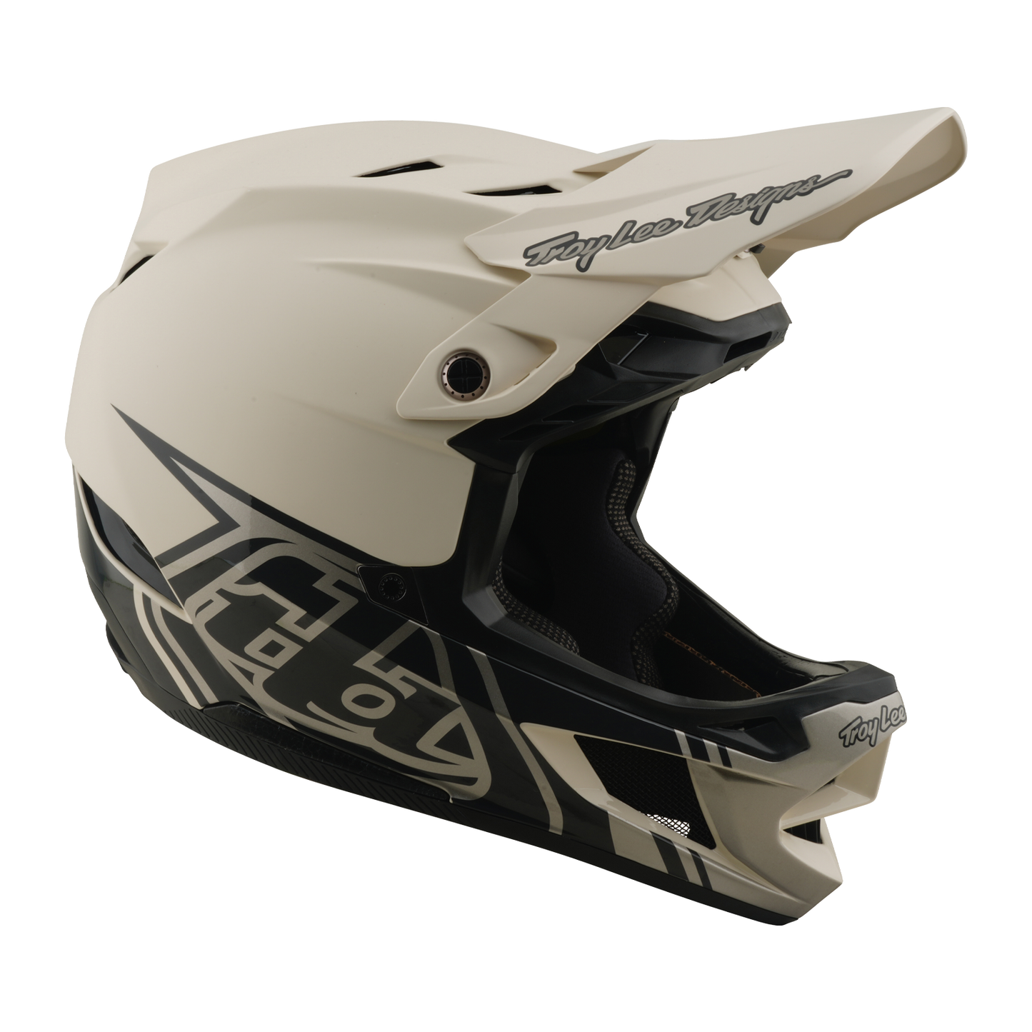 TROY LEE DESIGNS D4 COMPOSITE MIPS STEALTH PUMICE MTB-kypärä Valkoinen