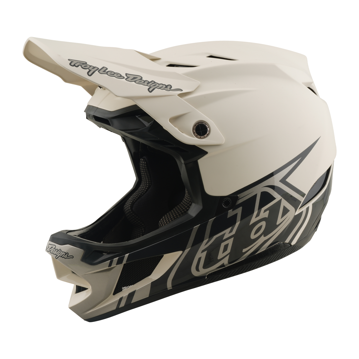 TROY LEE DESIGNS D4 COMPOSITE MIPS STEALTH PUMICE MTB-kypärä Valkoinen