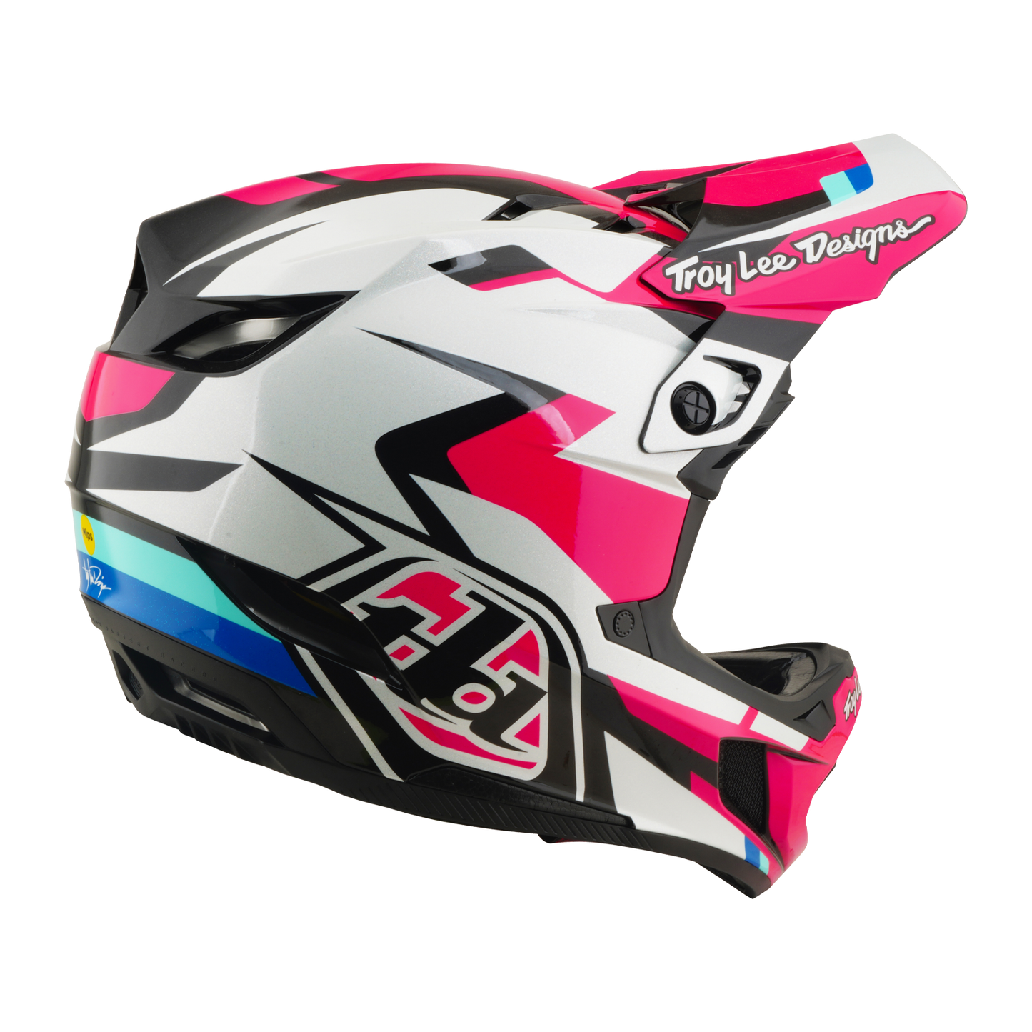 TROY LEE DESIGNS D4 POLYACRYLITE MIPS ROAMER Magenta MTB-kypärä