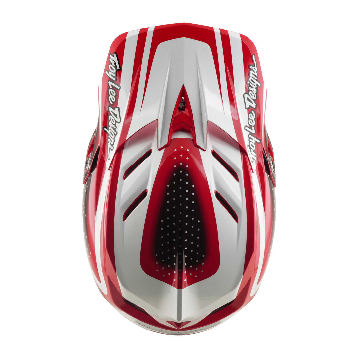 TROY LEE DESIGNS D4 POLYACRYLITE MIPS THE LINE MTB-kypärä Punainen/valkoinen