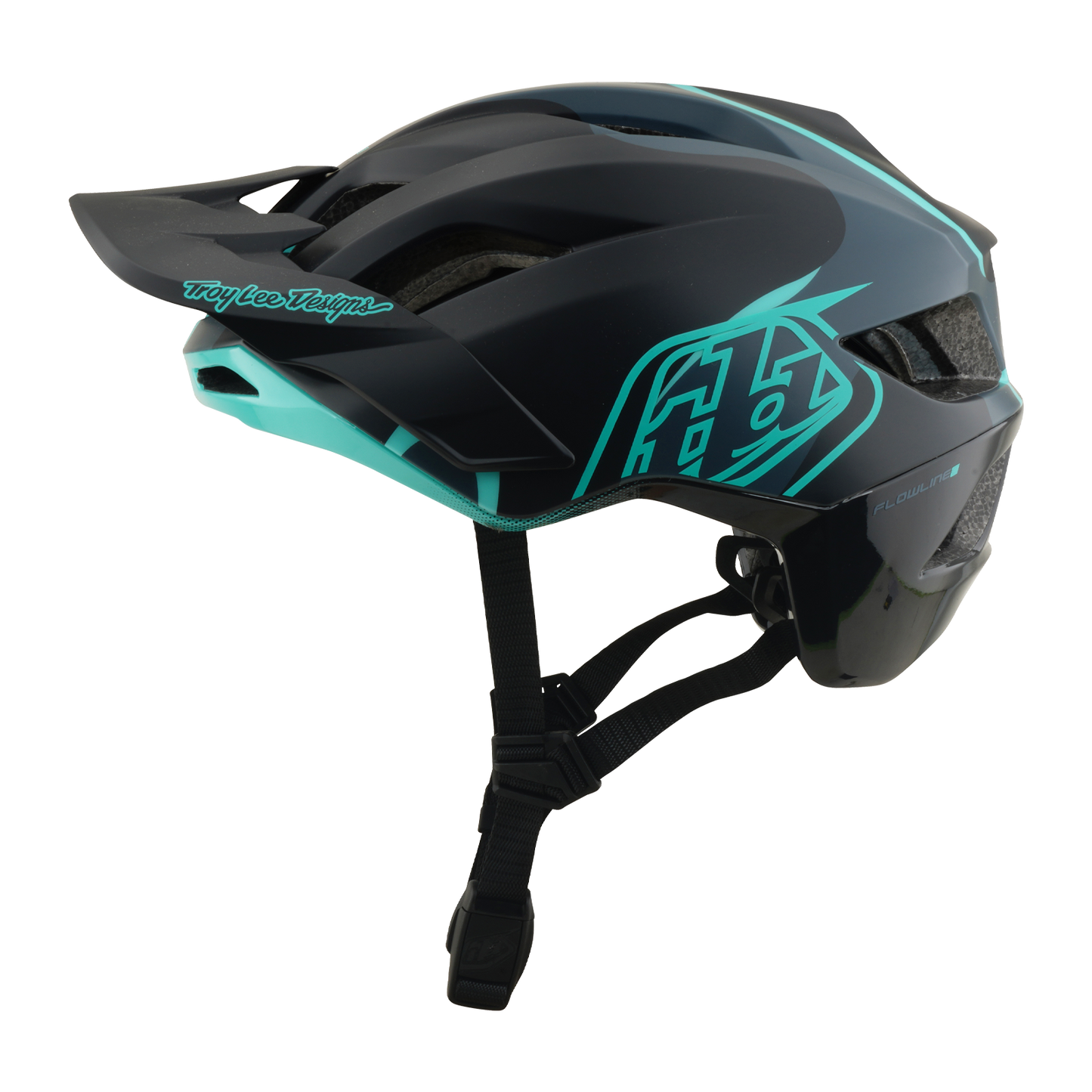 MTB-kypärä TROY LEE DESIGNS FLOWLINE SE MIPS BADGE Hiili/Sininen