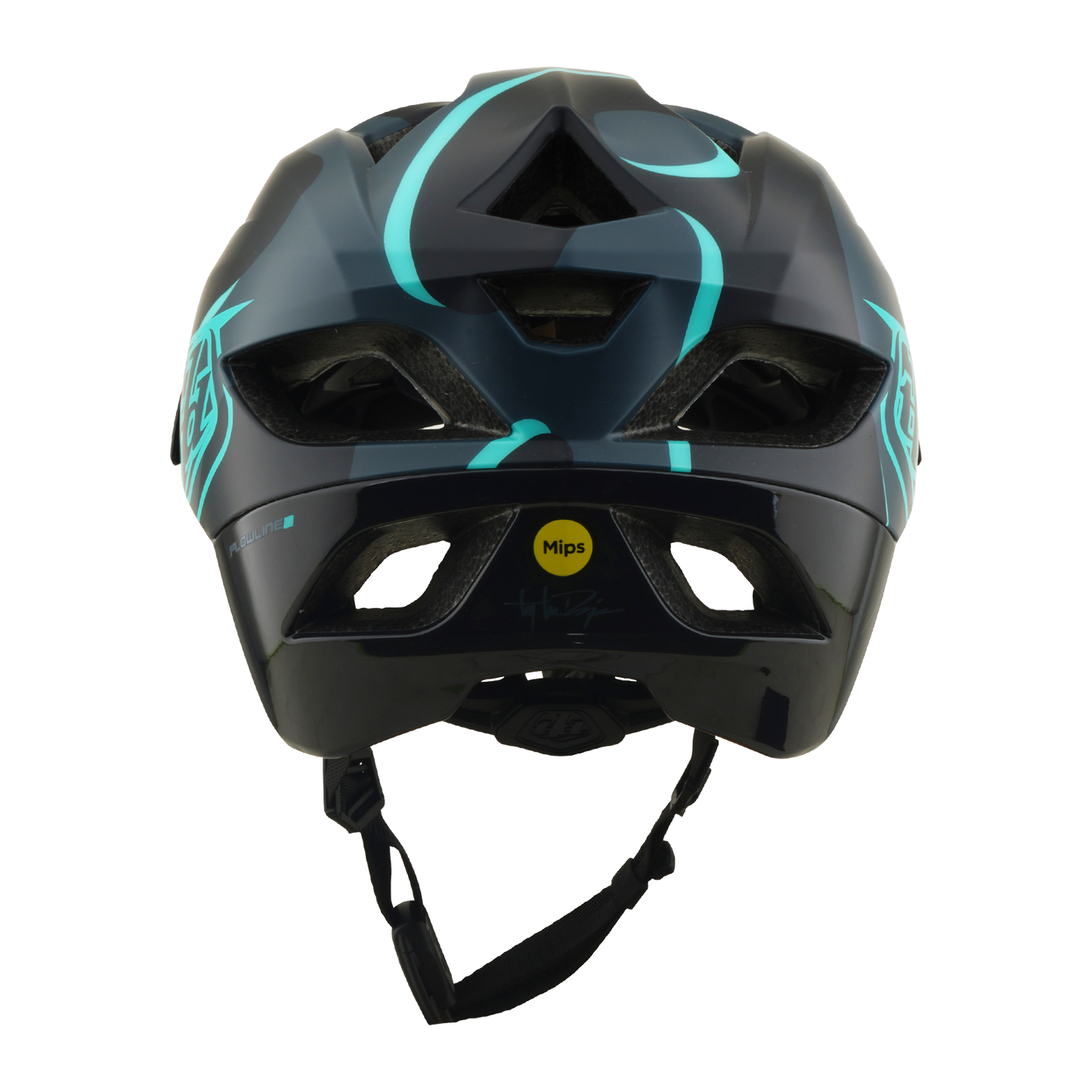 MTB-kypärä TROY LEE DESIGNS FLOWLINE SE MIPS BADGE Hiili/Sininen