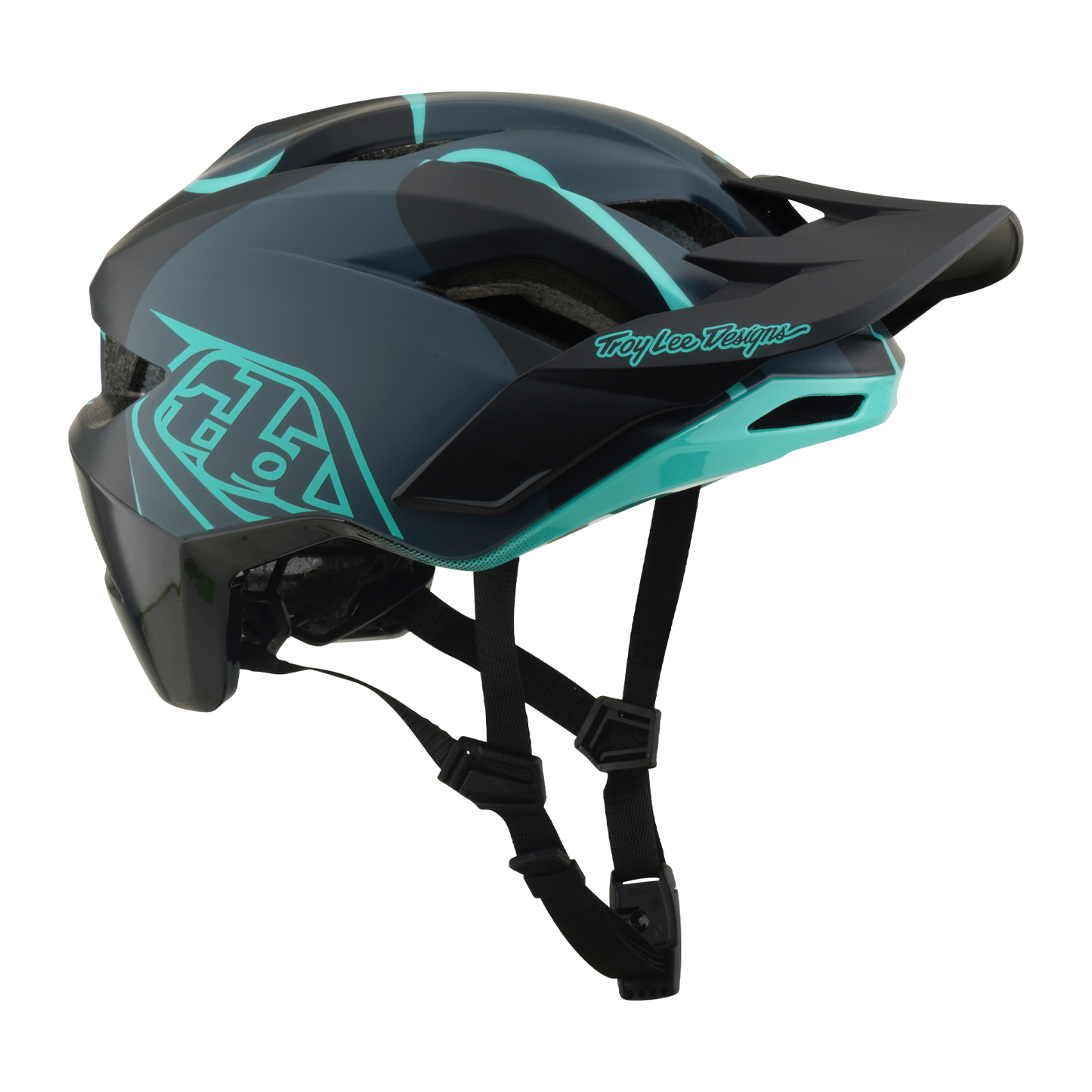 MTB-kypärä TROY LEE DESIGNS FLOWLINE SE MIPS BADGE Hiili/Sininen