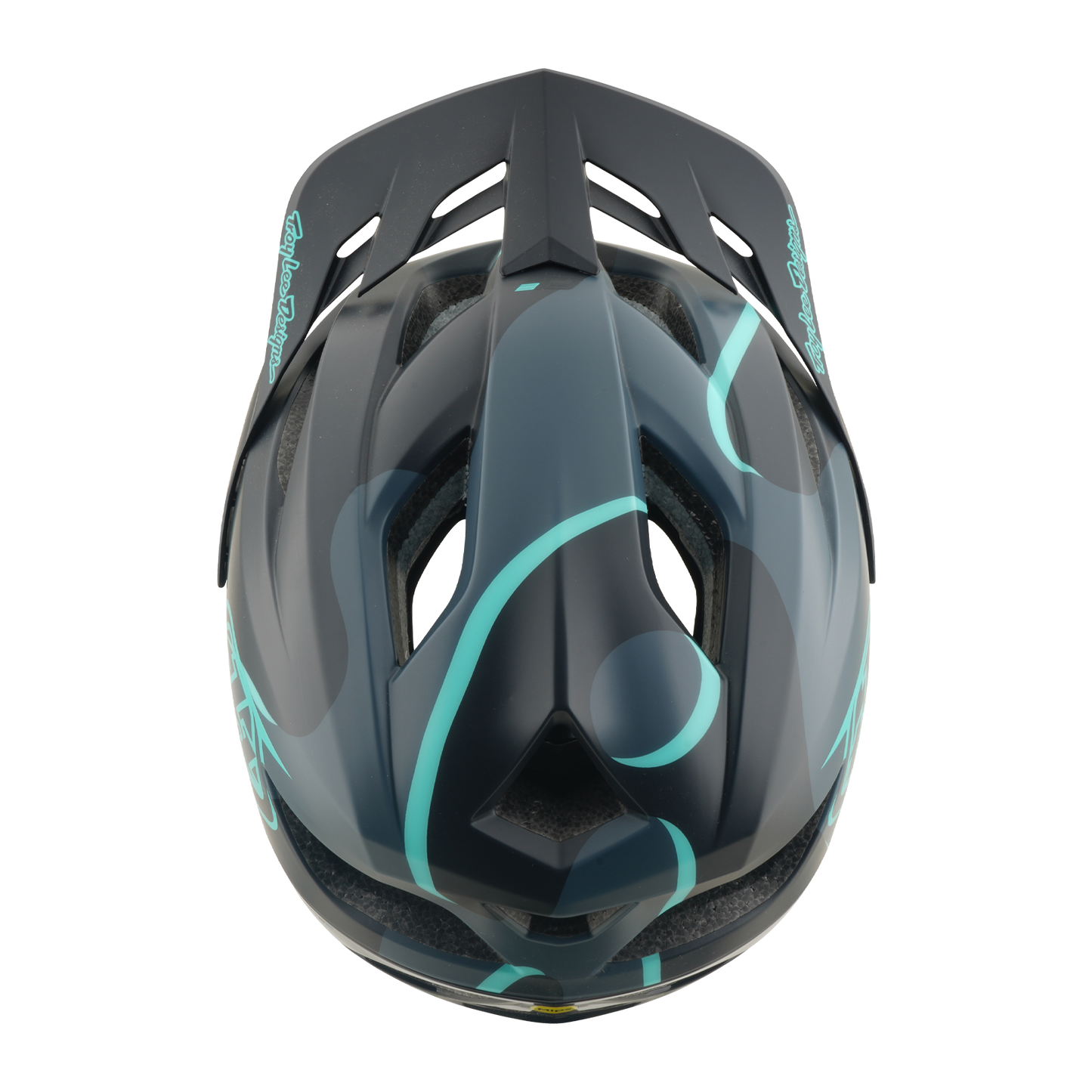 MTB-kypärä TROY LEE DESIGNS FLOWLINE SE MIPS BADGE Hiili/Sininen