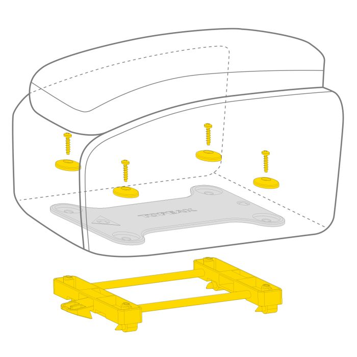 Matkatavaroiden kantolaukku TOPEAK MTM TRUNKBAG DXP 19.4 L Musta