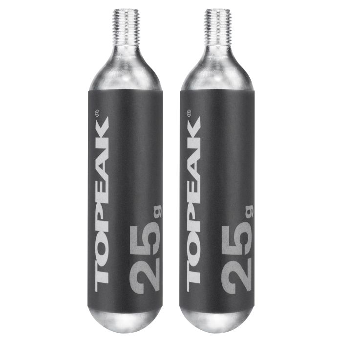 TOPEAK kierteitetyt CO2-patronit 25 g (2 kpl)