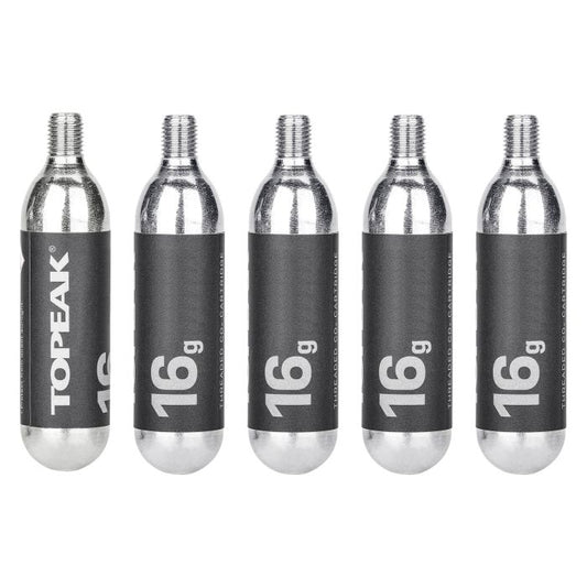 TOPEAK CO2-patruunat kierretty 16g (5 kpl)