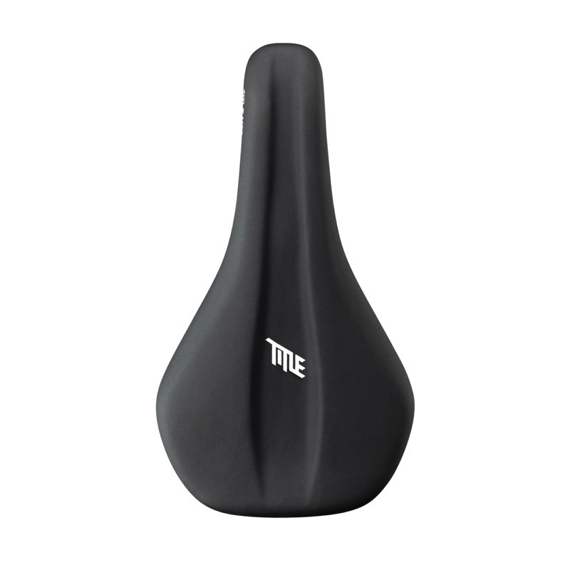 Selle Title MS2 musta satula, kolmen neljänneksen näkymä