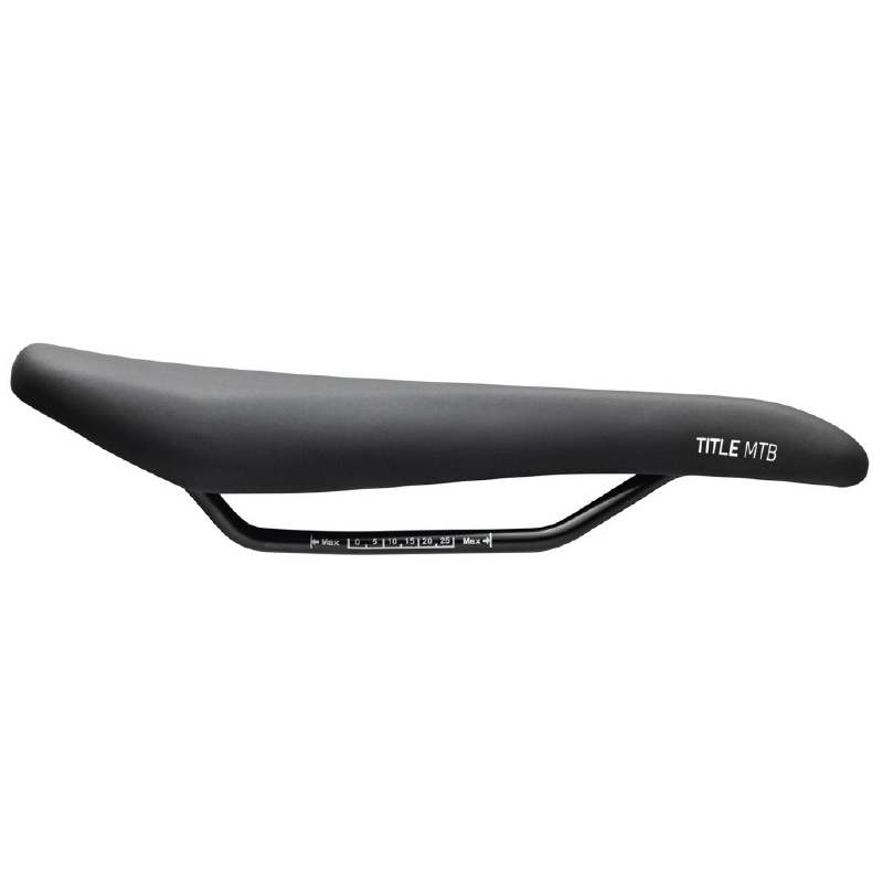 Selle Title MS2 musta satula, sivunäkymä