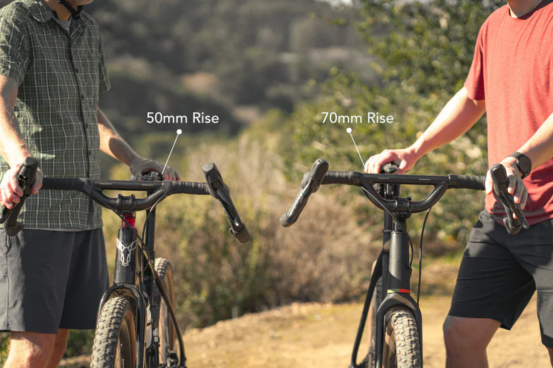REDSHIFT Gravel -ohjaustanko, Top Shelf, 25° Flare Rise, 50 mm