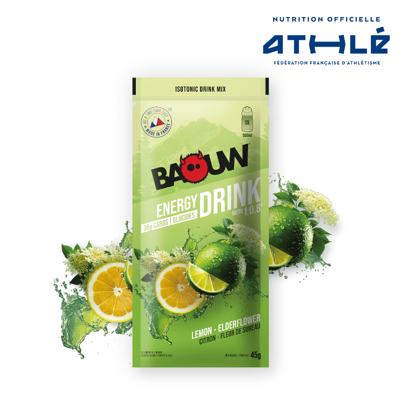 BAOUW ISOTONIC energiajuoma (45g) Lime/Elderflower)