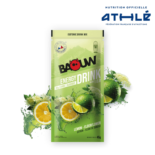 BAOUW ISOTONIC energiajuoma (45g) Lime/Elderflower)