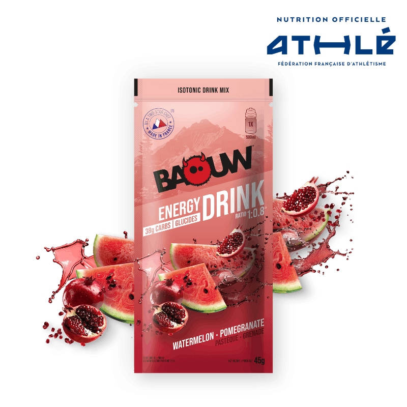 BAOUW ISOTONIC energiajuoma (45g) vesimeloni/granaattiomena)