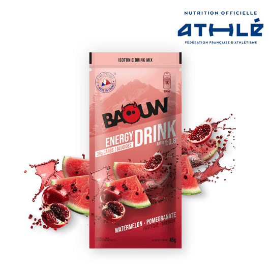 BAOUW ISOTONIC energiajuoma (45g) vesimeloni/granaattiomena)