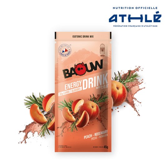 BAOUW ISOTONIC energiajuoma (45g) Persikka/Rosmariini
