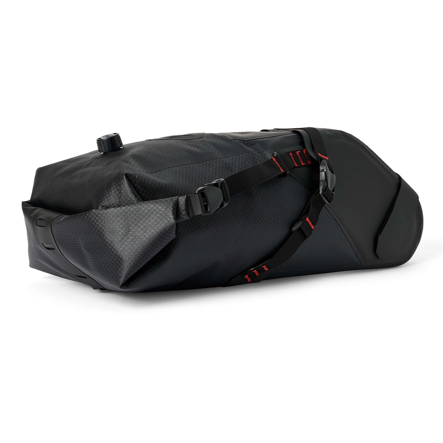USWE ROLLTOP SADDLE BAG 9 L -satulalaukku, musta