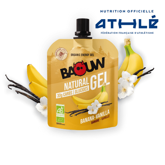BAOUW ORGANIC Banaani-Vanilja energiageeli (85g)
