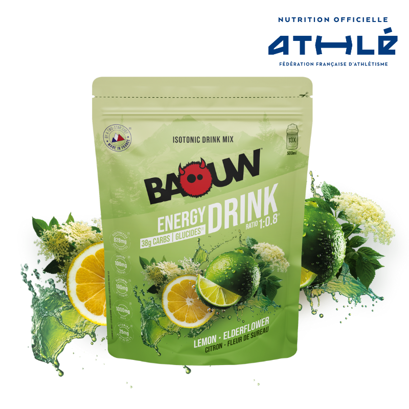 BAOUW ISOTONIC Energiajuoma (585g) Sitruuna-Herukkaa