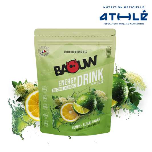 BAOUW ISOTONIC Energiajuoma (585g) Sitruuna-Herukkaa