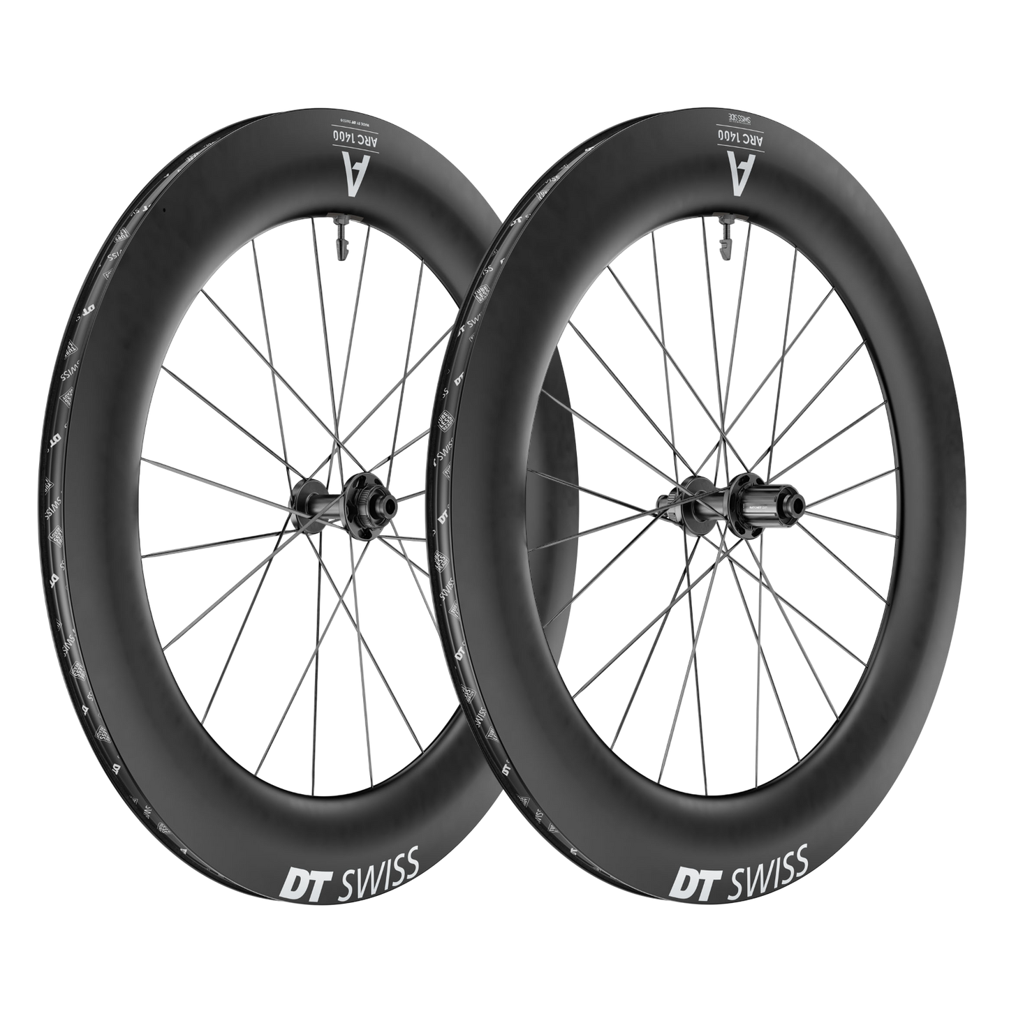 Pari DT SWISS ARC 1400 DICUT 85 Tubeless Ready -vanteita (Center Lock)
