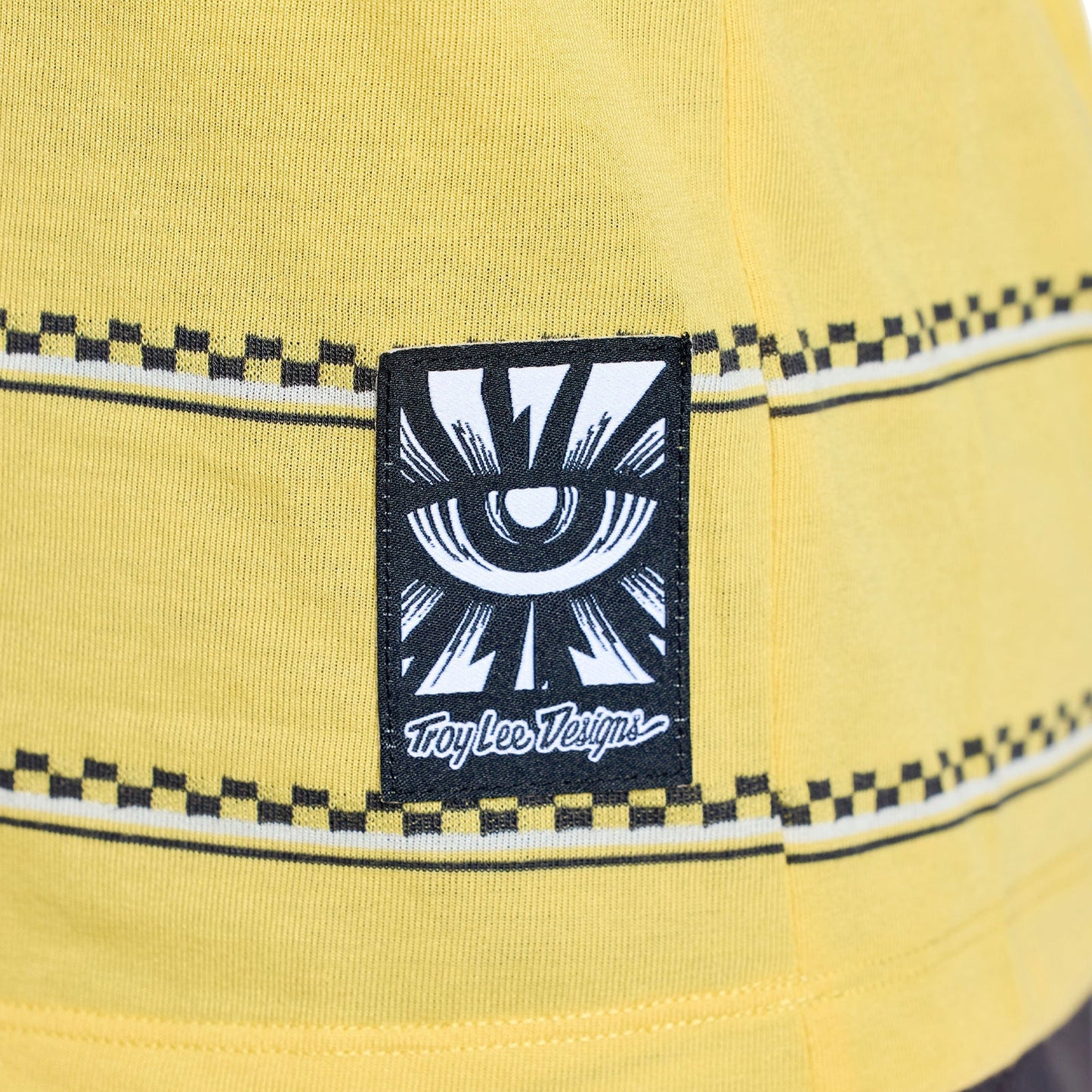 TROY LEE DESIGNS LILIUM RIDE CHECKED OUT Naisten lyhythihainen trikoo Keltainen