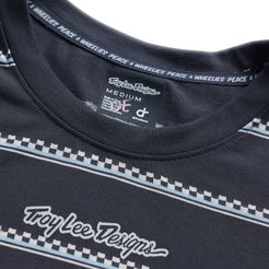 TROY LEE DESIGNS LILIUM RIDE CHECKED OUT Naisten Carbon lyhythihainen trikoo