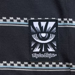 TROY LEE DESIGNS LILIUM RIDE CHECKED OUT Naisten Carbon lyhythihainen trikoo