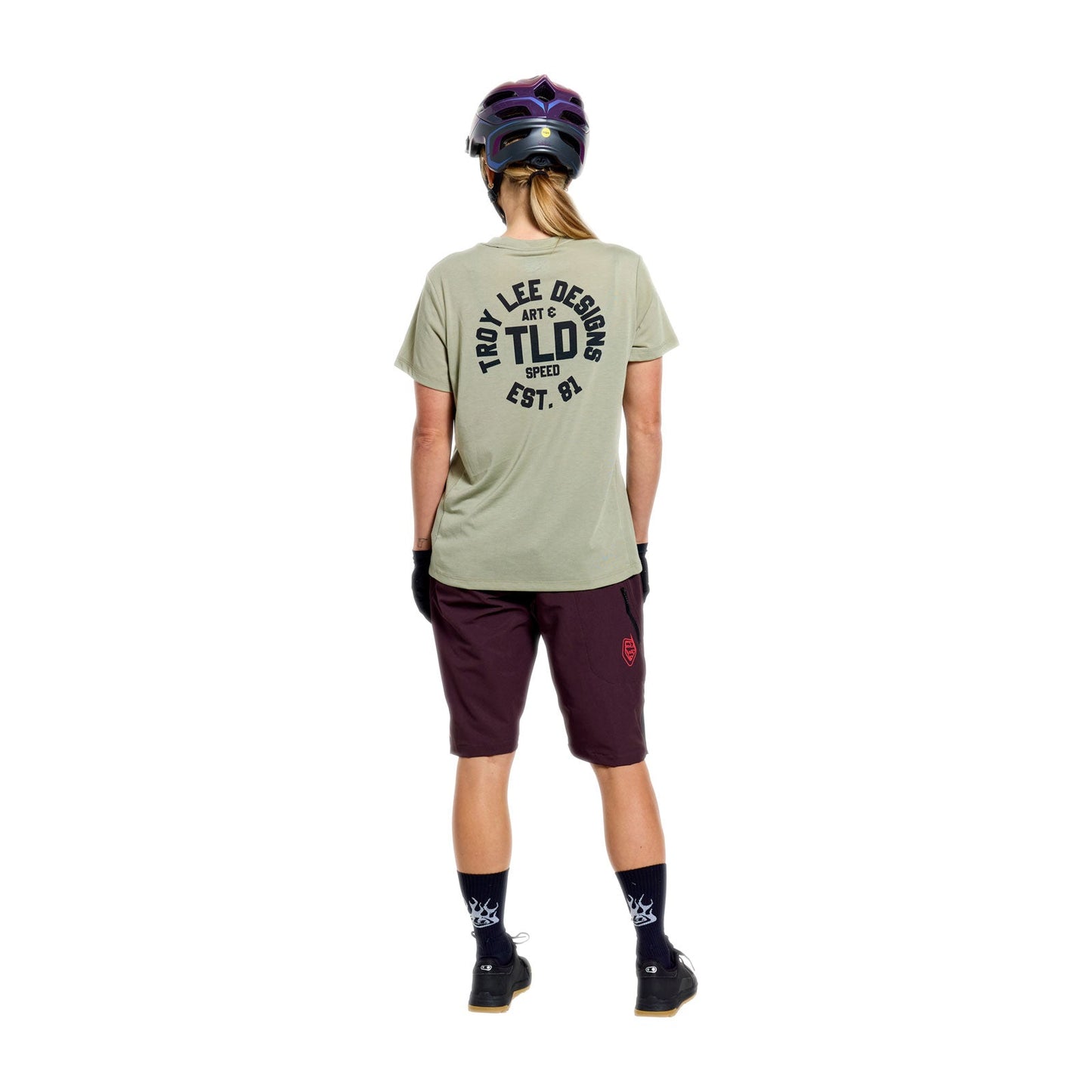 TROY LEE DESIGNS LILIUM RIDE STAMPS Naisten lyhythihainen Jersey Sage