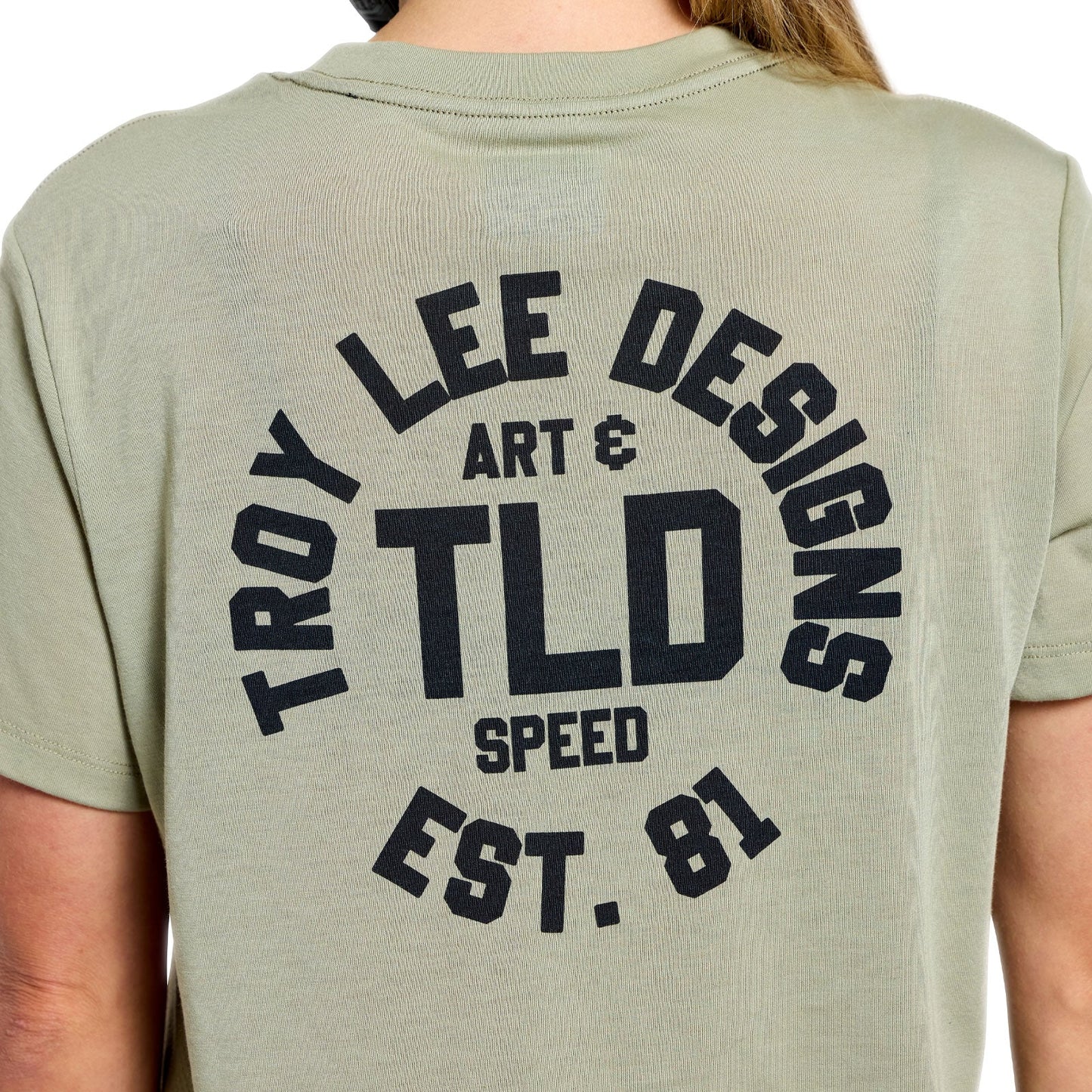 TROY LEE DESIGNS LILIUM RIDE STAMPS Naisten lyhythihainen Jersey Sage