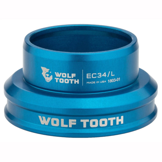 Matala ohjauslaakeri WOLF TOOTH PREMIUM 1"1/8 EC34 -sarjaan, sininen