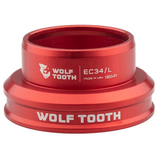 Matala ohjauslaakeri WOLF TOOTH PERFORMANCE 1"1/8 EC34 -sarjaan, punainen