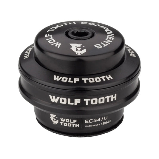 Korkea kuppi WOLF TOOTH PREMIUM ulkoiselle kuulokkeelle 1"1/8 EC34 Stack 16 mm Musta