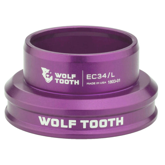 Matala ohjauslaakeri WOLF TOOTH PREMIUM 1"1/8 EC34 -sarjaan, violetti