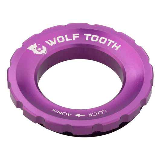 WOLF TOOTH -ulkoinen Centerlock-mutteri, violetti