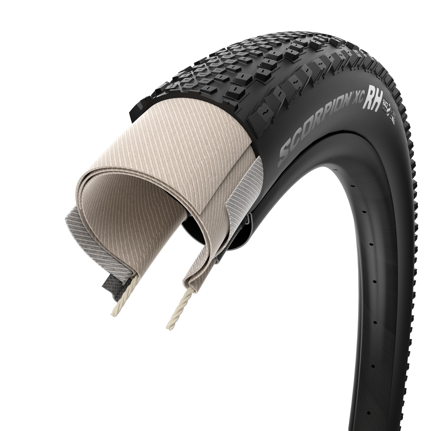PIRELLI SCORPION RACE XC RH ProWall 29x2.40 Tubeless Ready Soft Silver -rengas, pehmeä hopea
