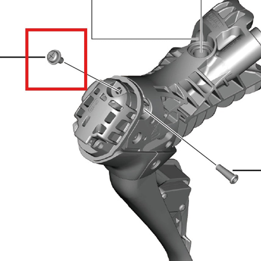 SHIMANO Akkukannen ruuvi ST-R9270/R8170/R7170-vipuun