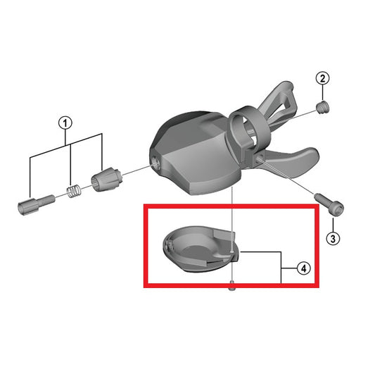 SHIMANO U6000 Oikean vivun kansi
