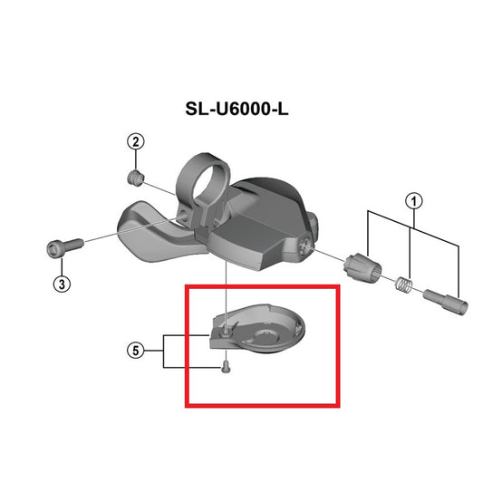 SHIMANO U6000 Vasemman vivun kansi