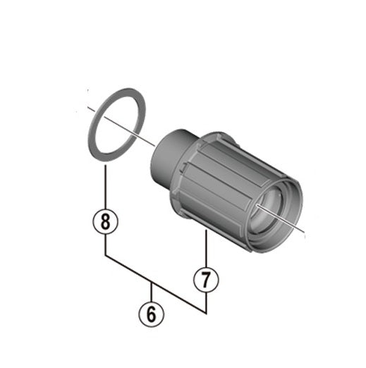 SHIMANO FH-RS470 vapaapyörän runko