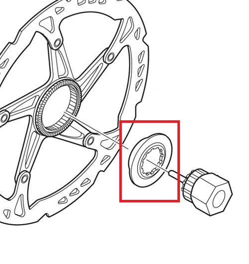 SHIMANO Center Lock mutteri Sisäinen SM-RT81