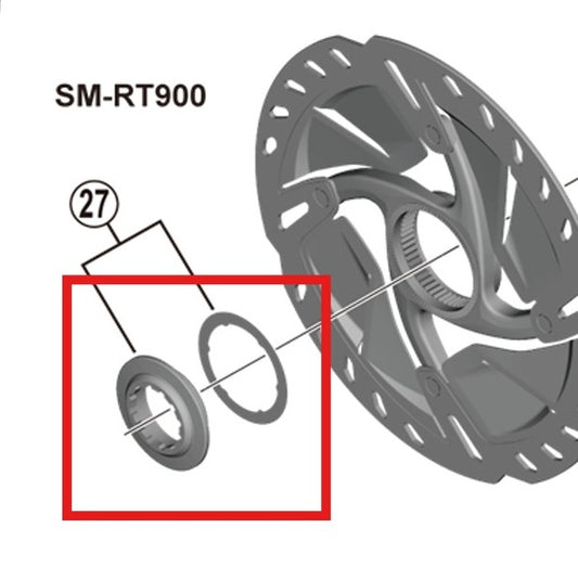 SHIMANO sisäinen Center Lock-mutteri SM-RT900