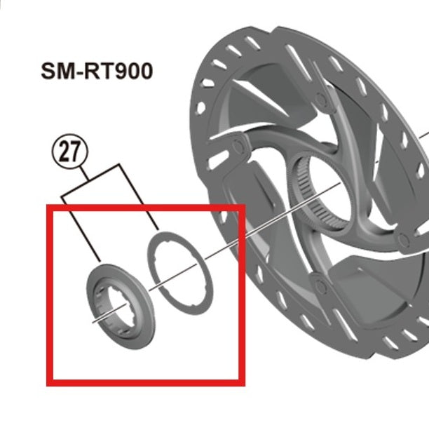 SHIMANO SM-RT900 mutteri ja aluslevy