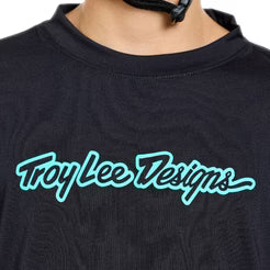 TROY LEE DESIGNS SKYLINE RIDE SIGNATURE Junior pitkähihainen pelipaita musta/vihreä