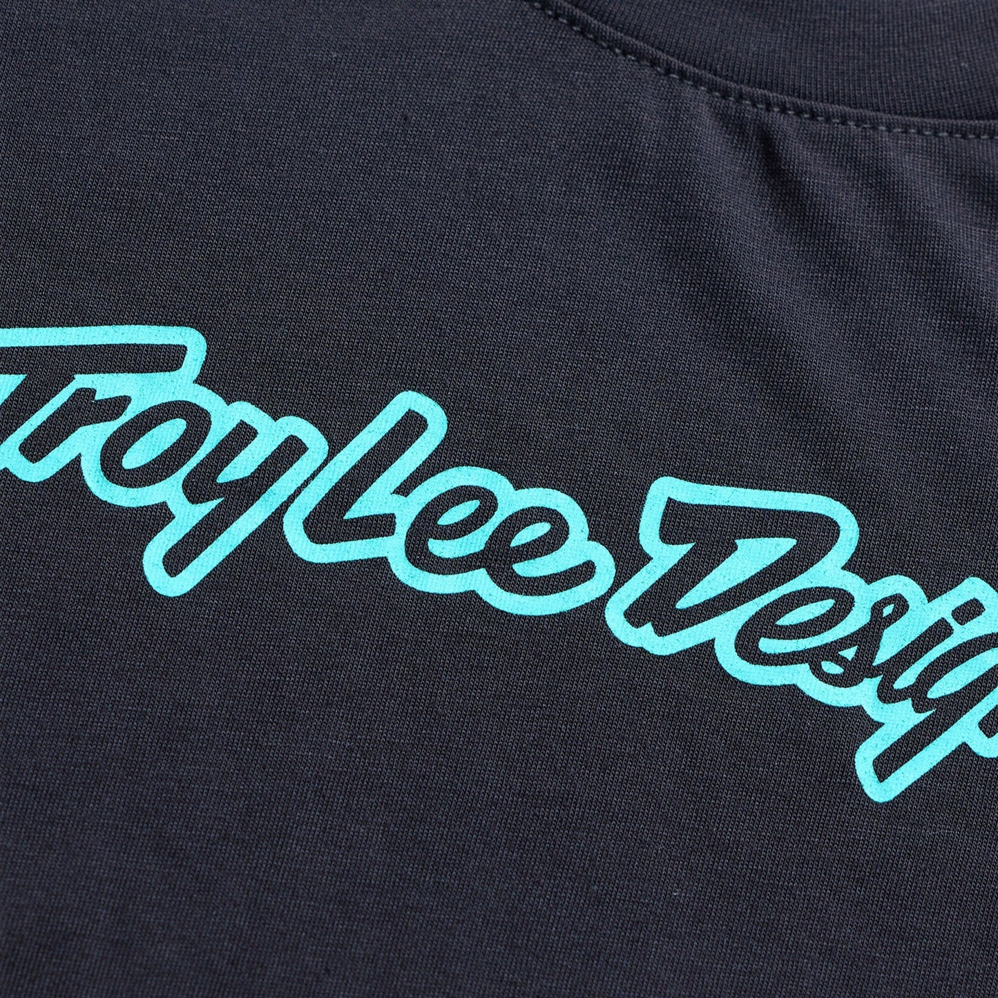 TROY LEE DESIGNS SKYLINE RIDE SIGNATURE Junior Lyhythihainen pelipaita Musta/Turkoosi