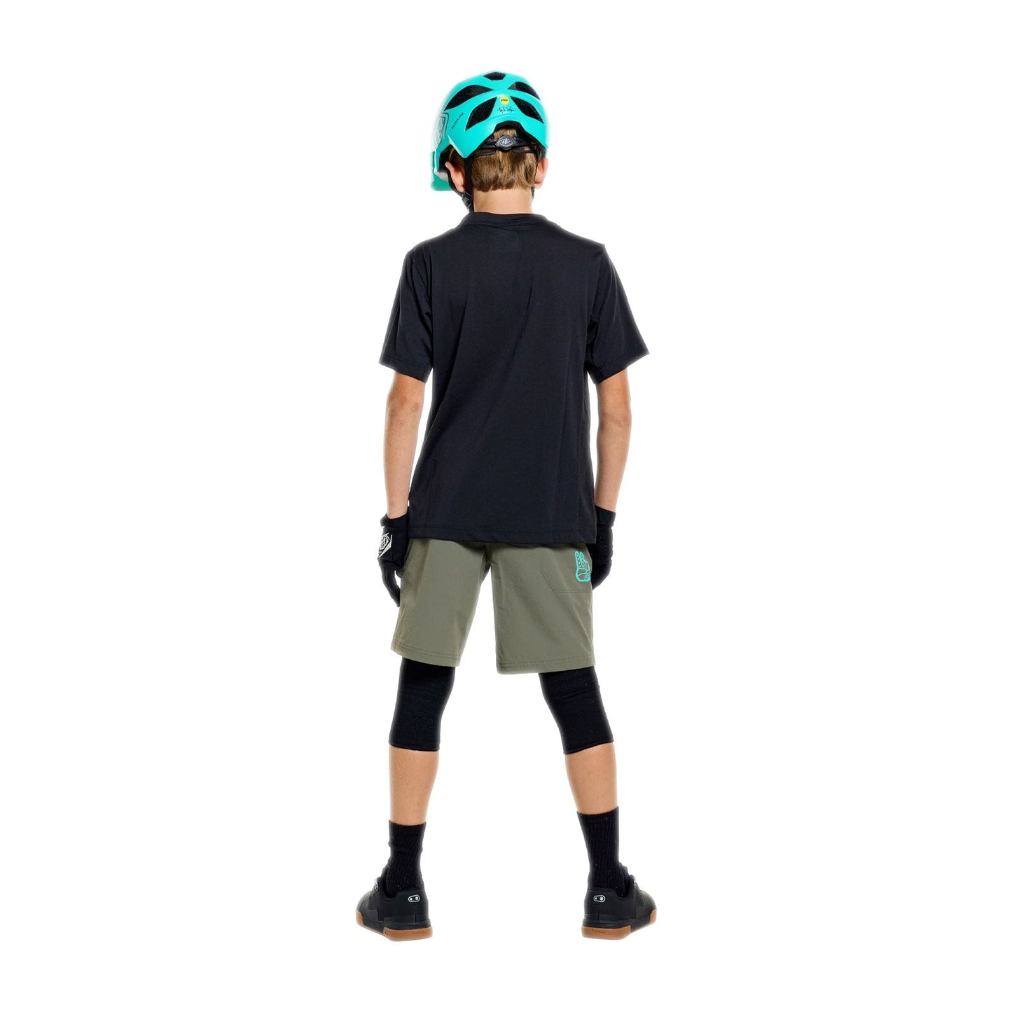 TROY LEE DESIGNS SKYLINE RIDE SIGNATURE Junior Lyhythihainen pelipaita Musta/Turkoosi