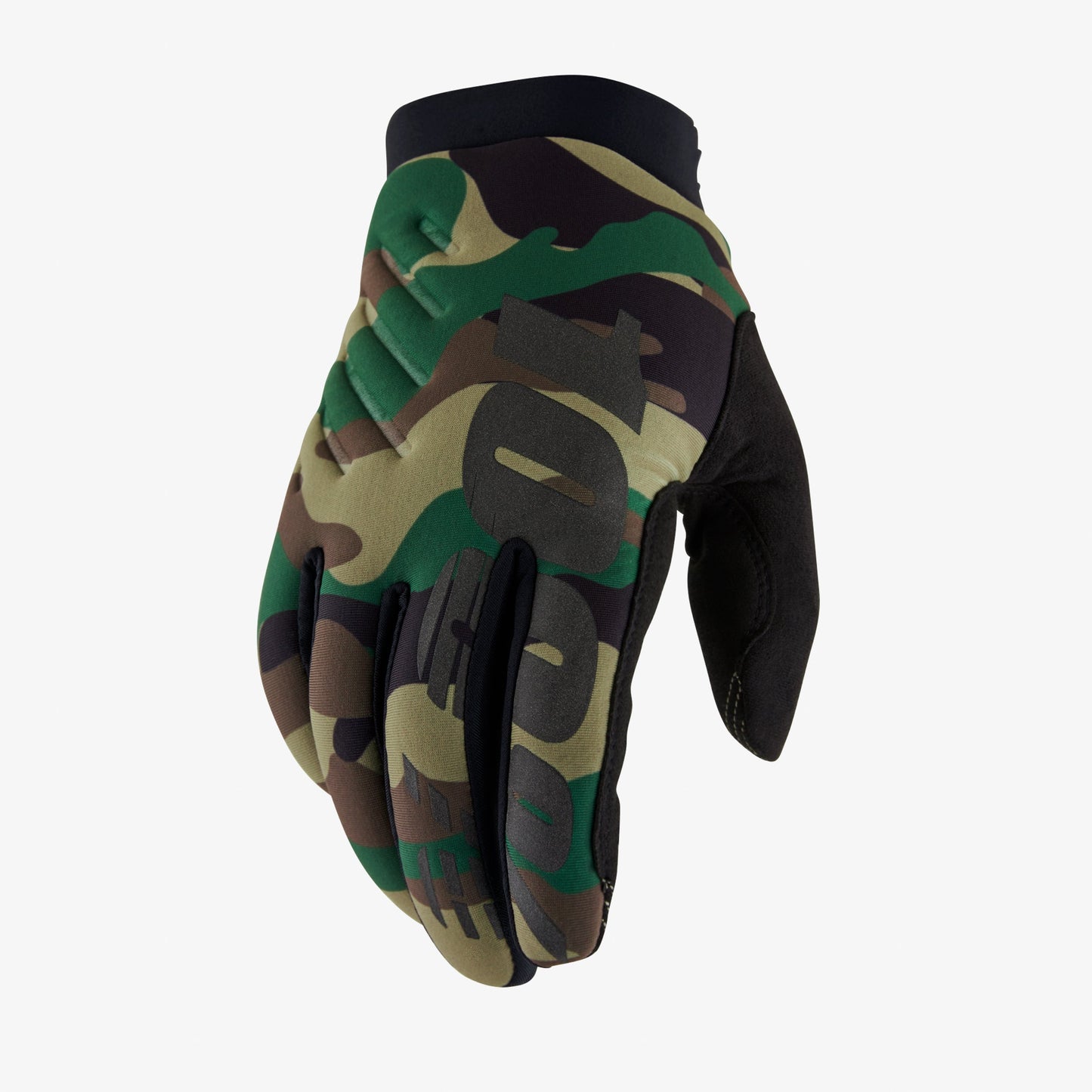 100% BRISKER -hanskat Camo/Musta