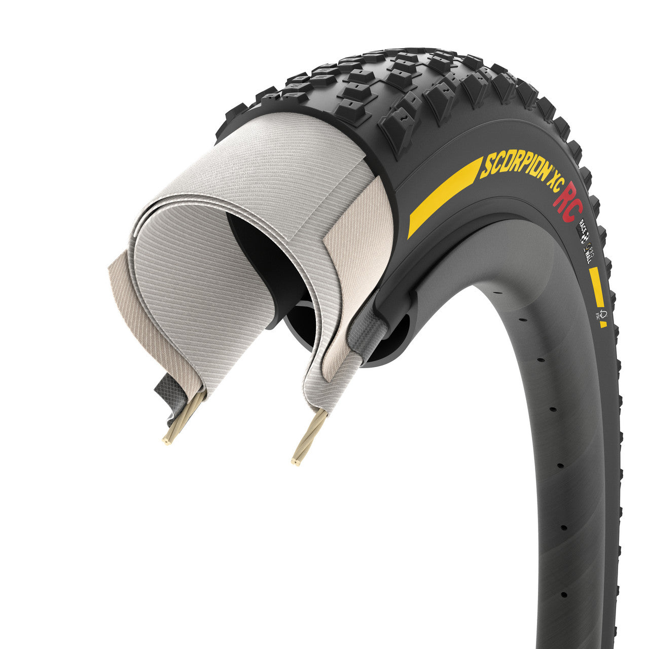 PIRELLI SCORPION RACE XC XC ProWall 29x2.40 Tubeless Ready Soft Yellow Team Edition -rengas
