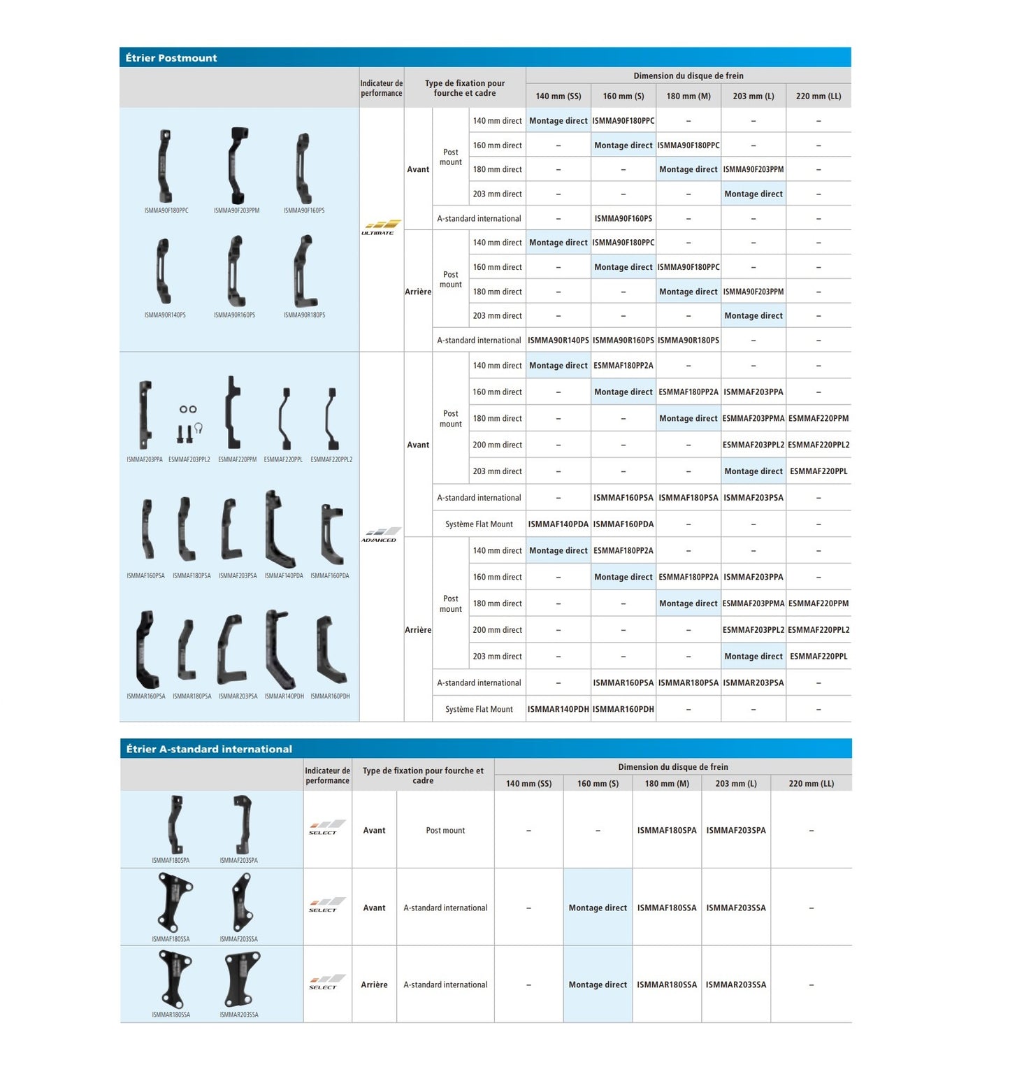 SHIMANO SM-MA-F203P/PMA Etu- / takasatulan sovitin PM/PM (+23 mm)