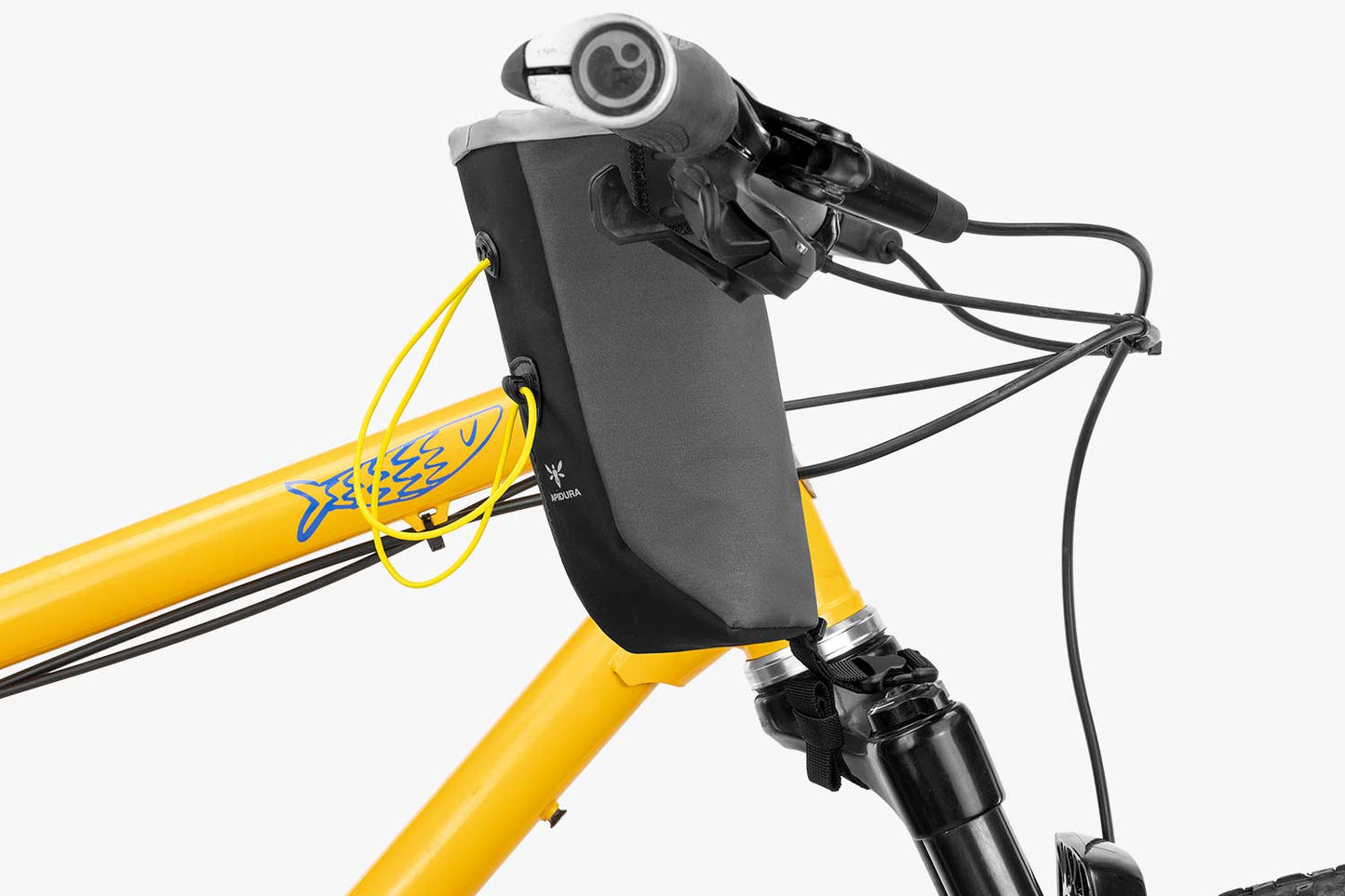 Ohjaustankolaukku APIDURA BACKCOUNTRY FOOD POUCH 1.2 L Musta/harmaa